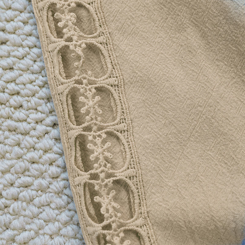 Buddha Stones Summer Plain Color Splicing Design Cotton Linen Women's Pants With Pockets - image 25