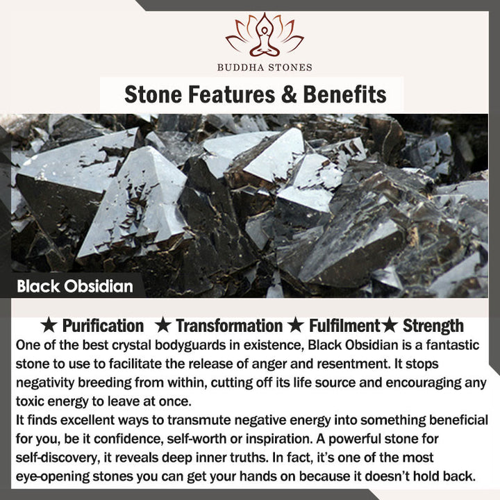 Buddha Stones Natural Irregular Cut Obsidian Grey Jasper 925 Sterling Silver Rolled Leaf Bead Protection Bracelet