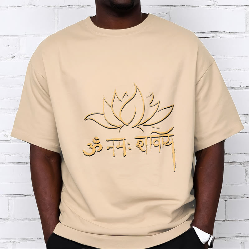 Buddha Stones Lotus Sanskrit Namah Shivaya Tee T-shirt