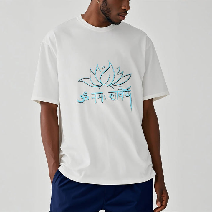 Buddha Stones Lotus Sanskrit Namah Shivaya Tee T-shirt