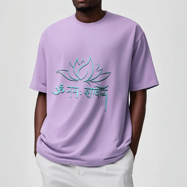 Buddha Stones Lotus Sanskrit Namah Shivaya Tee T-shirt