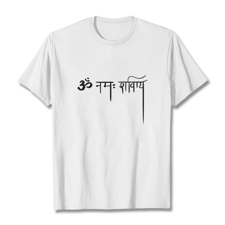 Buddha Stones Sanskrit Namah Shivaya Tee T-shirt