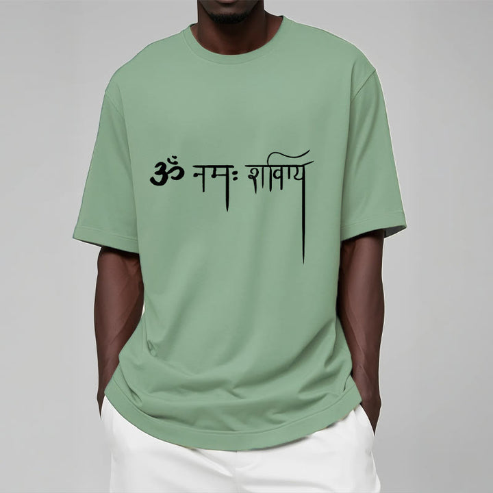 Buddha Stones Sanskrit Namah Shivaya Tee T-shirt