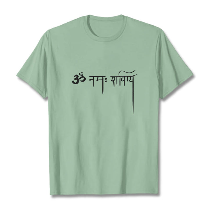 Buddha Stones Sanskrit Namah Shivaya Tee T-shirt