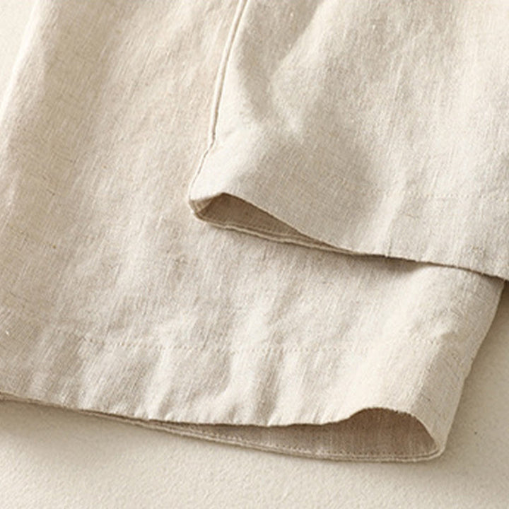 Buddha Stones Daily Plain Simple Design Cotton Linen Women's Pants With Pockets