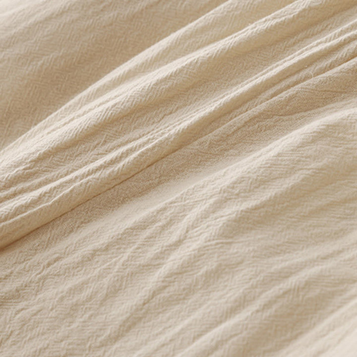 Buddha Stones Daily Plain Elastic Waistband Cotton Linen Women's Pants With Pockets - image 12