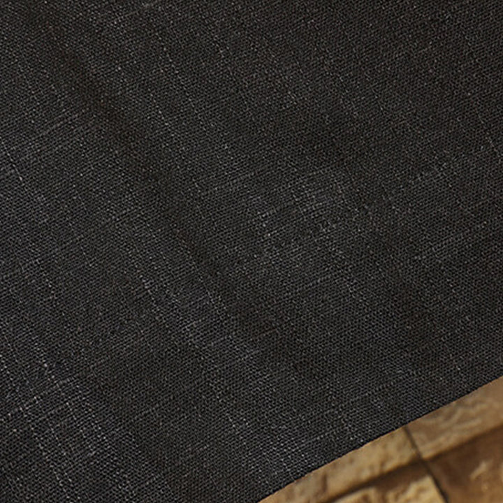 Buddha Stones Summer Chinese Frog-button Men's Solid Color Button Short Sleeve Cotton Linen Shirt - image 7