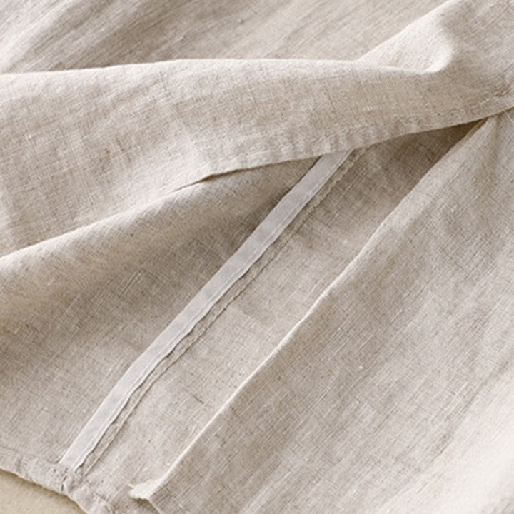 Buddha Stones Vintage Solid Embroidery Drawstring Women's Skirt With Pockets - image 9