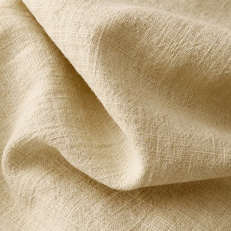 Buddha Stones Casual Plain  Women's Crew Neck Design Loose Half Sleeve Cotton Linen T-shirt - image 8