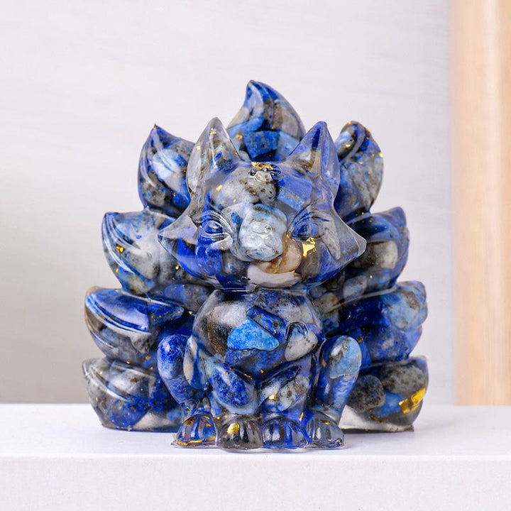 Buddha Stones Small Various Stone Strawberry Quartz Amethyst Green Aventurine Nine Tailed Fox Healing Home Decoration
