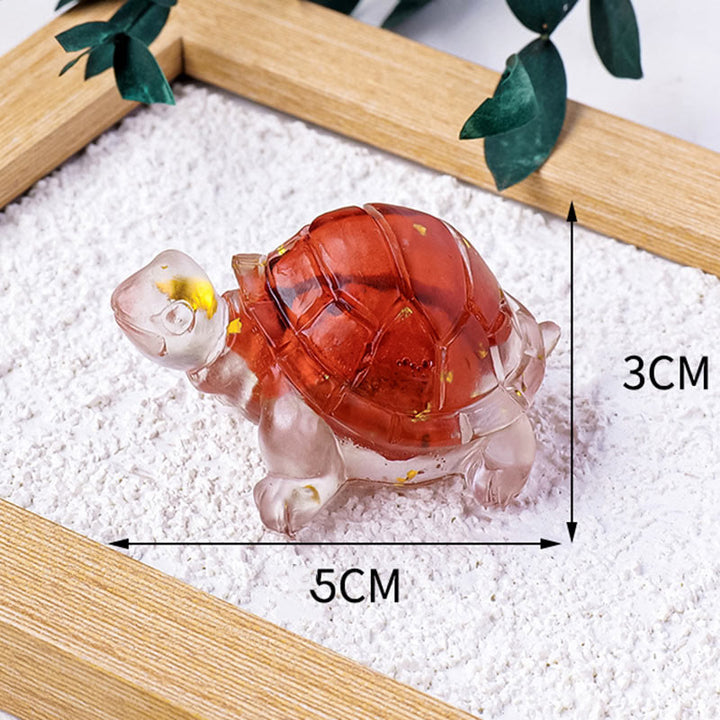 Buddha Stones Various Stone Citrine Green Aventurine Amethyst Mini Turtle Prosperity Home Decoration
