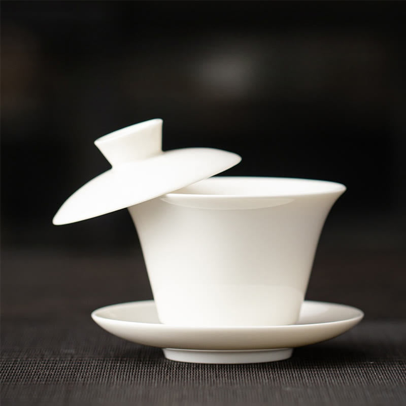 Buddha Stones Thangka Dragon Buddhas Dunhuang Ceramic Gaiwan Sancai Kung Fu Tea Cup And Saucer With Lid Gift Box 180ml