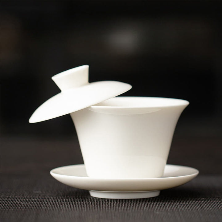 Buddha Stones Thangka Dragon Buddhas Dunhuang Ceramic Gaiwan Sancai Kung Fu Tea Cup And Saucer With Lid Gift Box 180ml
