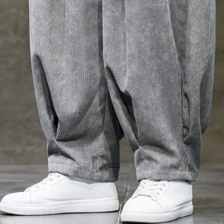 Buddha Stones Casual Plain Cotton Bloomer Men's Pants With Pockets - image 18