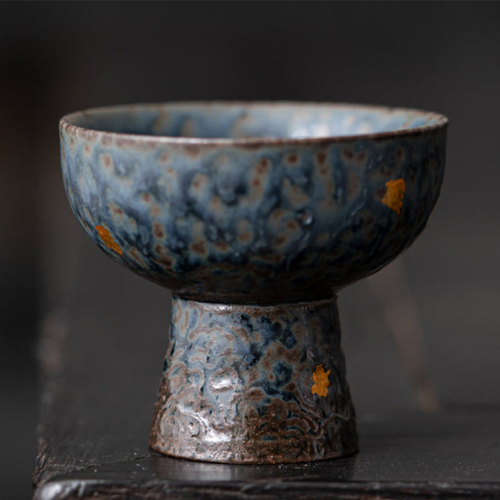 Buddha Stones Vintage Auspicious Clouds Goblet Teacup Kung Fu Tea Cup 60ml