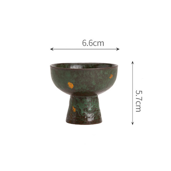 Buddha Stones Vintage Auspicious Clouds Goblet Teacup Kung Fu Tea Cup 60ml