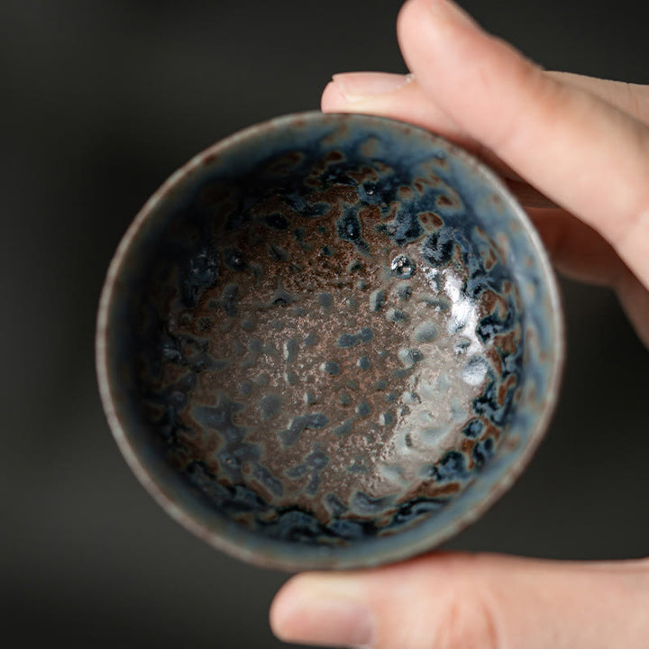 Buddha Stones Vintage Auspicious Clouds Goblet Teacup Kung Fu Tea Cup 60ml