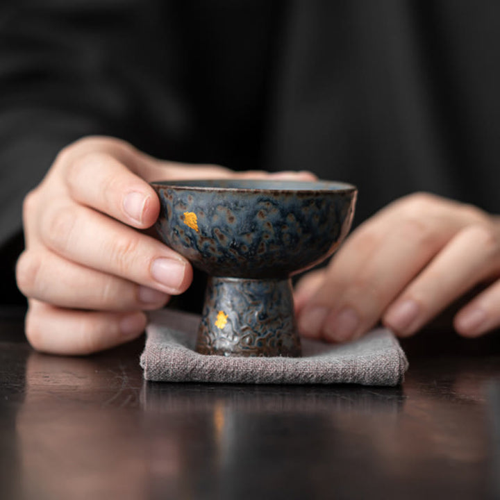 Buddha Stones Vintage Auspicious Clouds Goblet Teacup Kung Fu Tea Cup 60ml