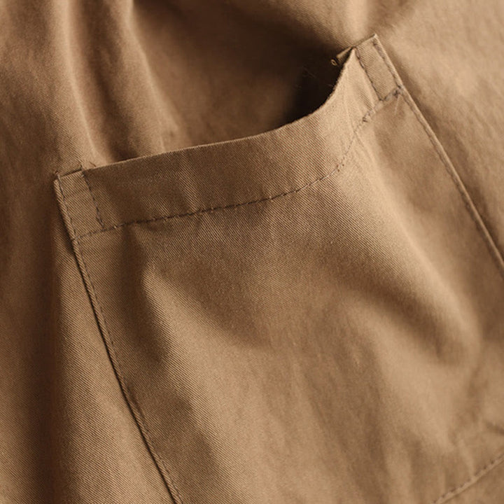 Buddha Stones Casual Plain Patched Cuff Design Women's Cotton Harem Cropped Pants With Pockets - image 4