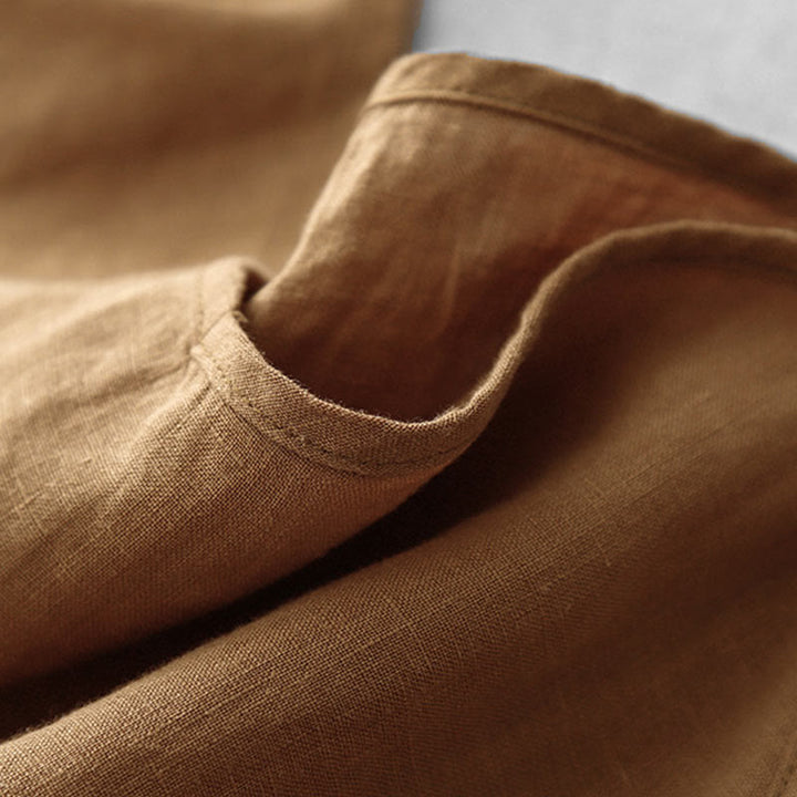 Buddha Stones Summer Plain Adjustable Strap Design Women's Cotton Linen Vest Waistcoat - image 25