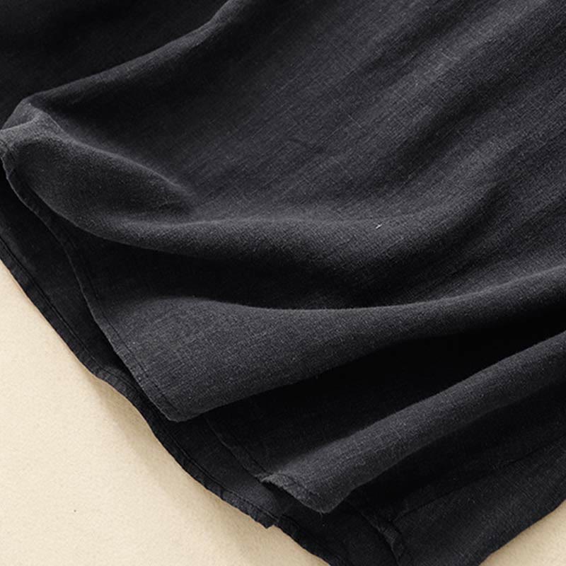 Buddha Stones Spring Patchwork Simple Sleeveless Design Cotton Women's Vest - image 9