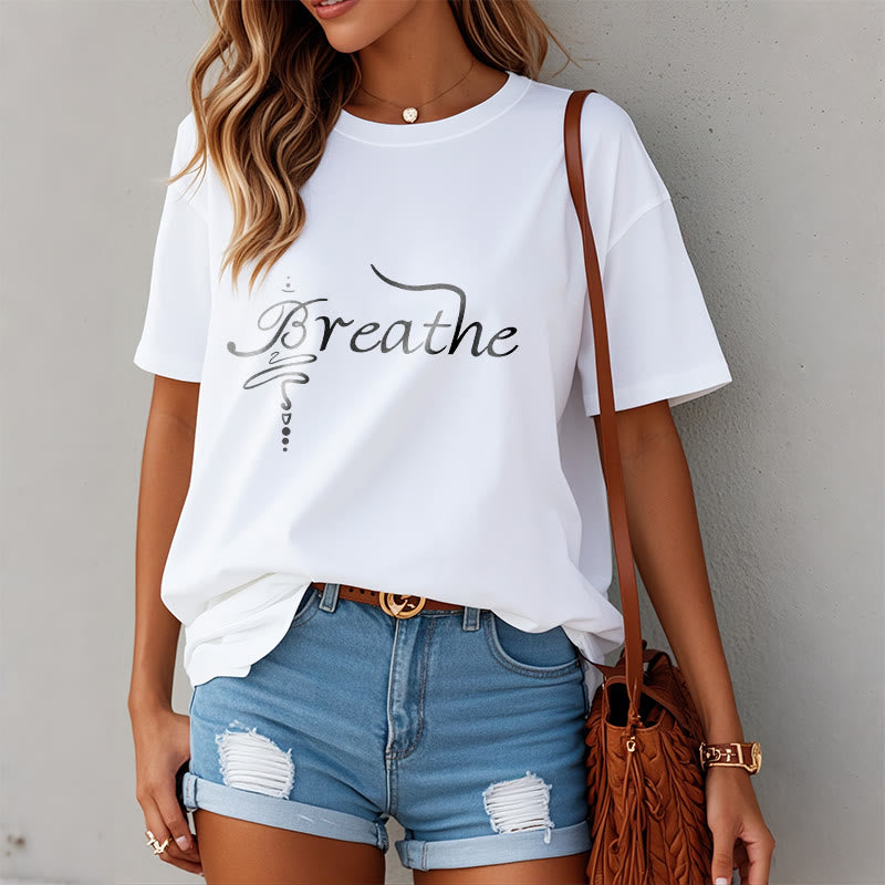 Buddha Stones Breathe Word Tee T-shirt - image 8