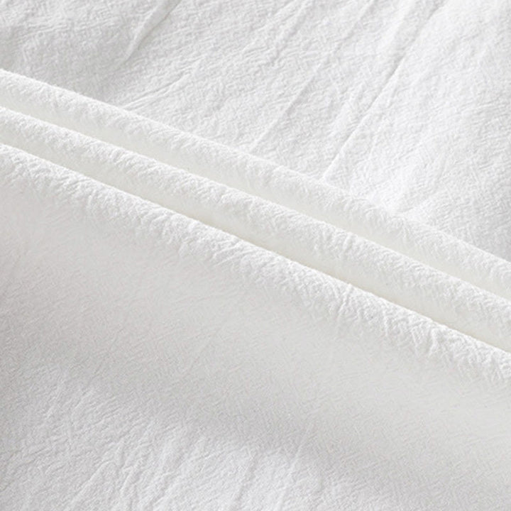 Buddha Stones Vintage Casual Plain Single Breasted Three Quarter Sleeve Men's Cotton Linen Shirt With Pocket - image 10