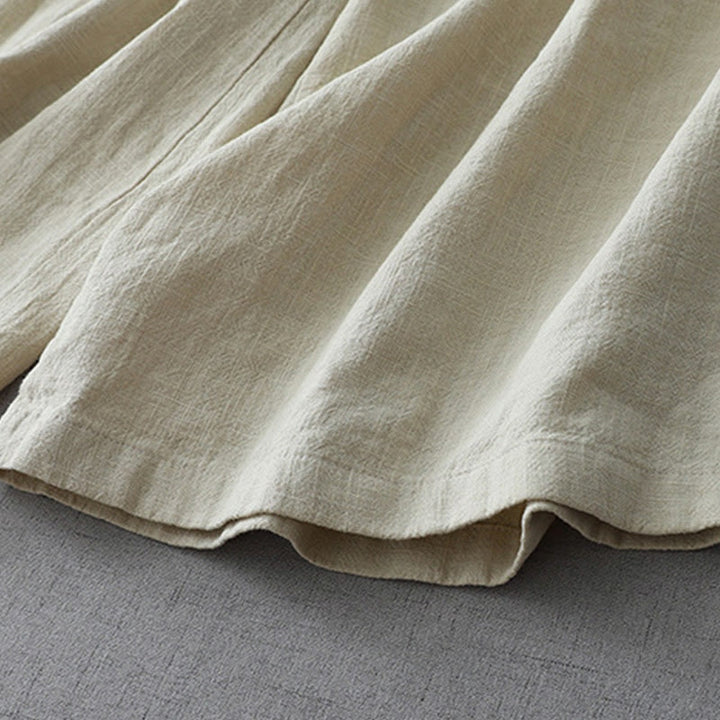 Buddha Stones Casual Plain Loose 7-8 Length Women's Polyester Wide Leg Pants With Pockets - image 9