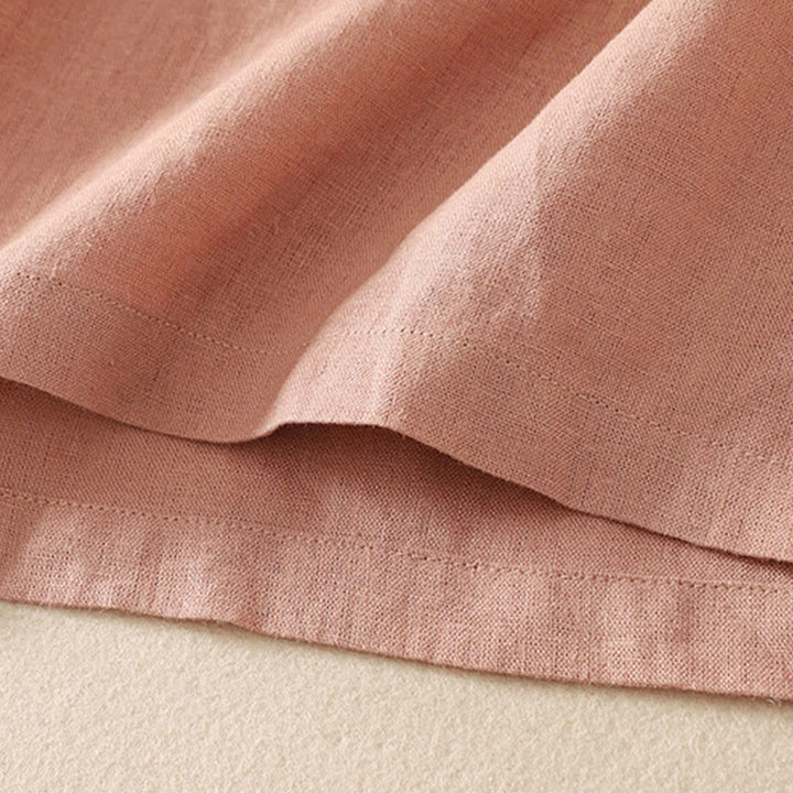 Buddha Stones Summer Casual Plain Cotton Women's V-neck Design Half Sleeve T-shirt - image 9