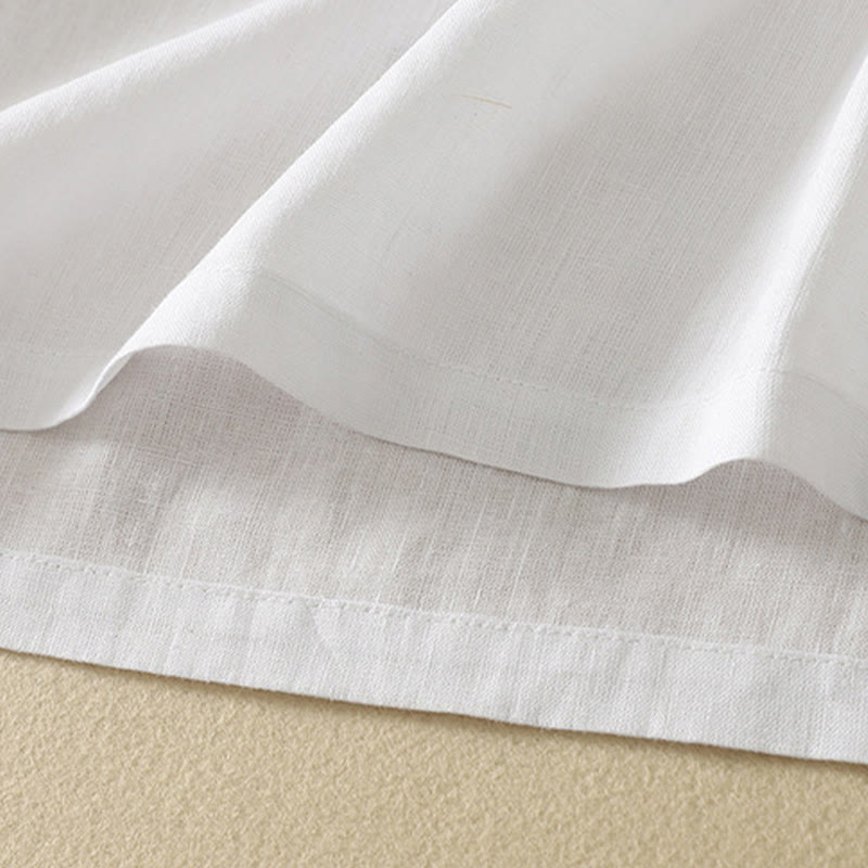 Buddha Stones Summer Casual Plain Women's V-neck Design Half Sleeve Cotton T-shirt - image 19