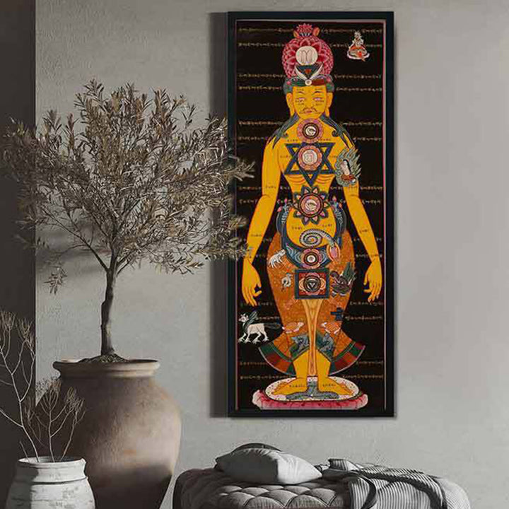 Buddha Stones Tibetan Thangka Painting Healing Handmade Decoration(Random Style) - image 3