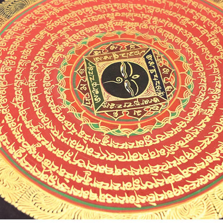 Buddha Stones Tibetan Thangka Painting Six True Words Scripture Handmade Decoration Blind Box(Random Style) - image 8