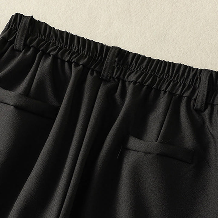 Buddha Stones Vintage Elastic Waistband Design Drawstring Women's Cotton Pants With Pockets - image 12