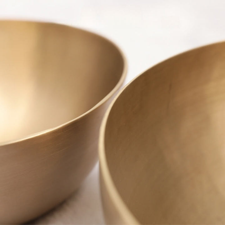 Buddha Stones Handmade Nepal Golden Singing Bowl for Healing and Meditation Sound Bowl Set - image 17
