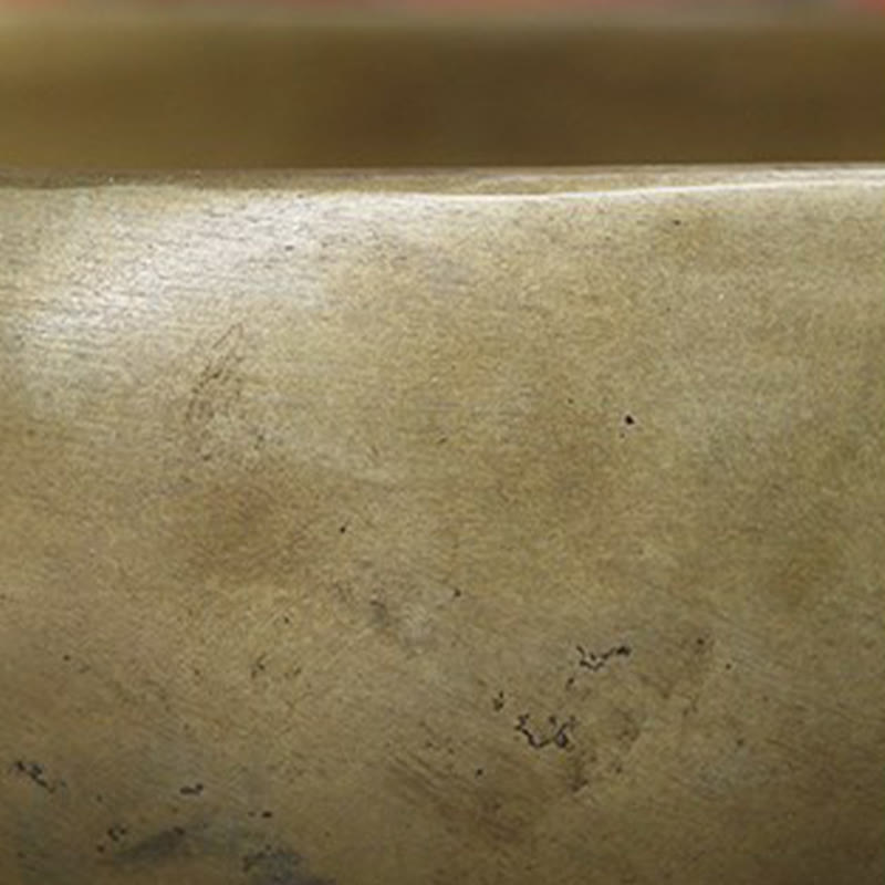 Buddha Stones Handmade Nepal Golden Singing Bowl Simple Design for Healing and Meditation Sound Bowl Set - image 21