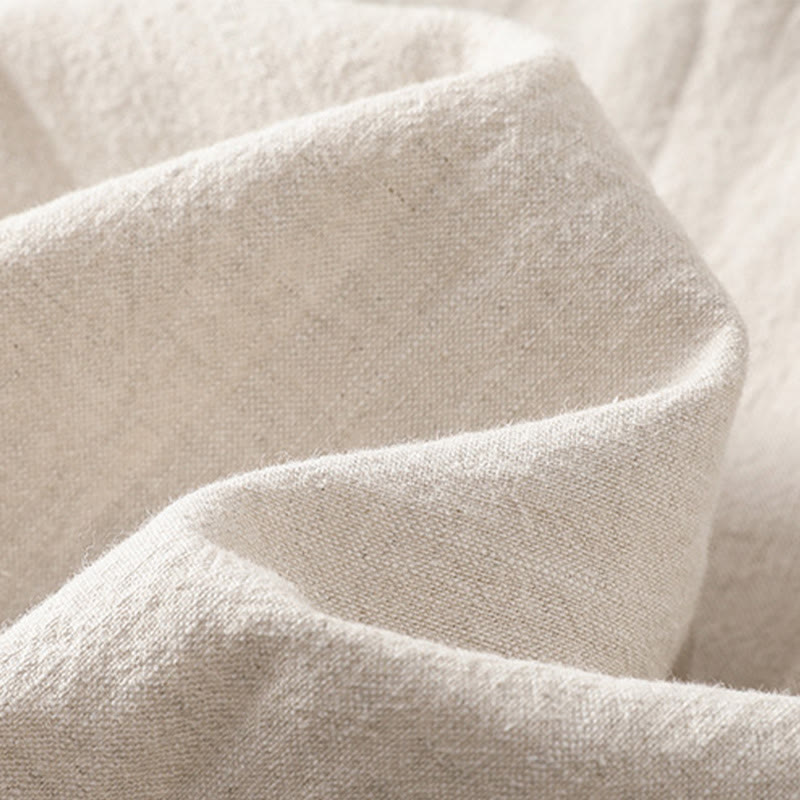 Buddha Stones Casual Embroidery Women's Cotton Linen 7-8 Length Harem Pants With Pockets - image 14