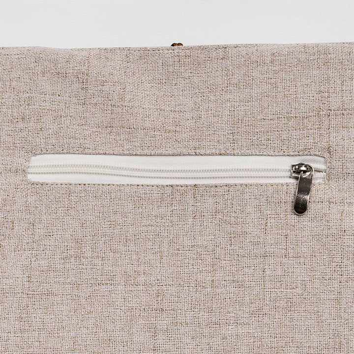 Buddha Stones Magnolia Embroidery Canvas Polyester Shoulder Bag