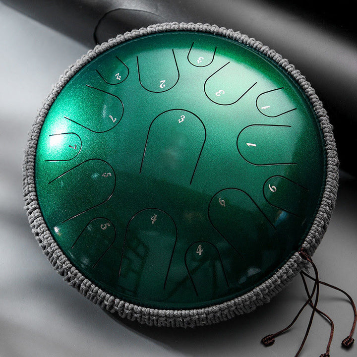 Buddha Stones Steel Tongue Drum Sound Healing Mindfulness Meditation Drum Kit 15 Note 14 Inch Percussion Instrument - image 1