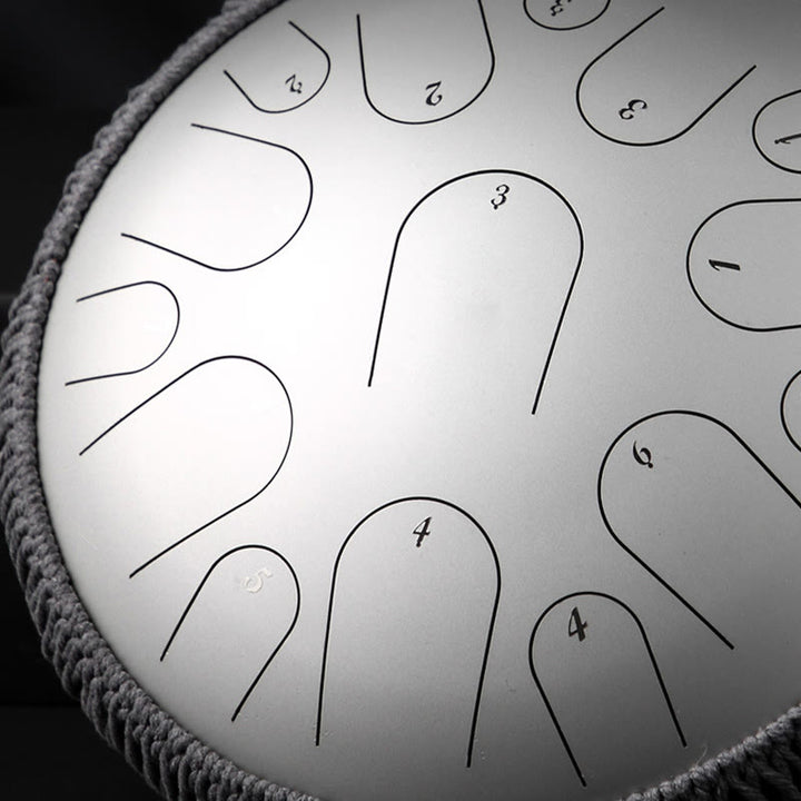 Buddha Stones Steel Tongue Drum Sound Healing Mindfulness Meditation Drum Kit 15 Note 14 Inch Percussion Instrument - image 9