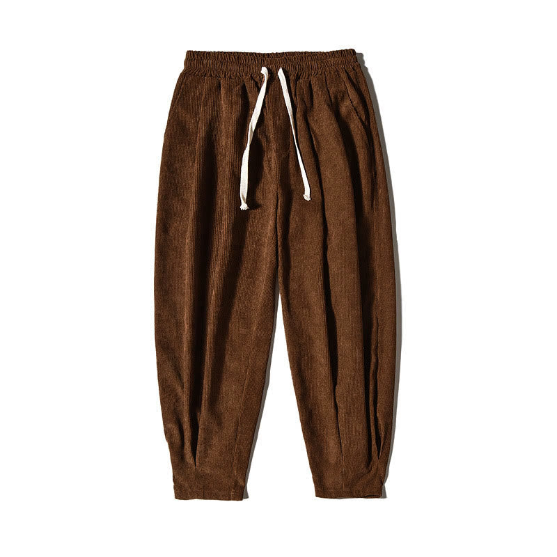 Buddha Stones Casual Plain Cotton Bloomer Men's Pants With Pockets - image 39