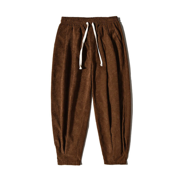 Buddha Stones Casual Plain Cotton Bloomer Men's Pants With Pockets - image 39