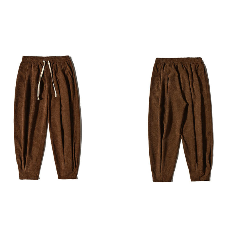 Buddha Stones Casual Plain Cotton Bloomer Men's Pants With Pockets - image 40