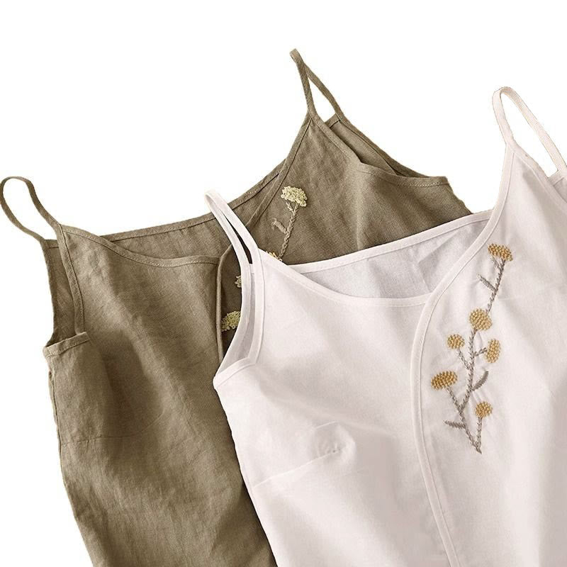 Buddha Stones Ethnic Embroidery Asymmetrical Design Women's Sleeveless Vest - image 12