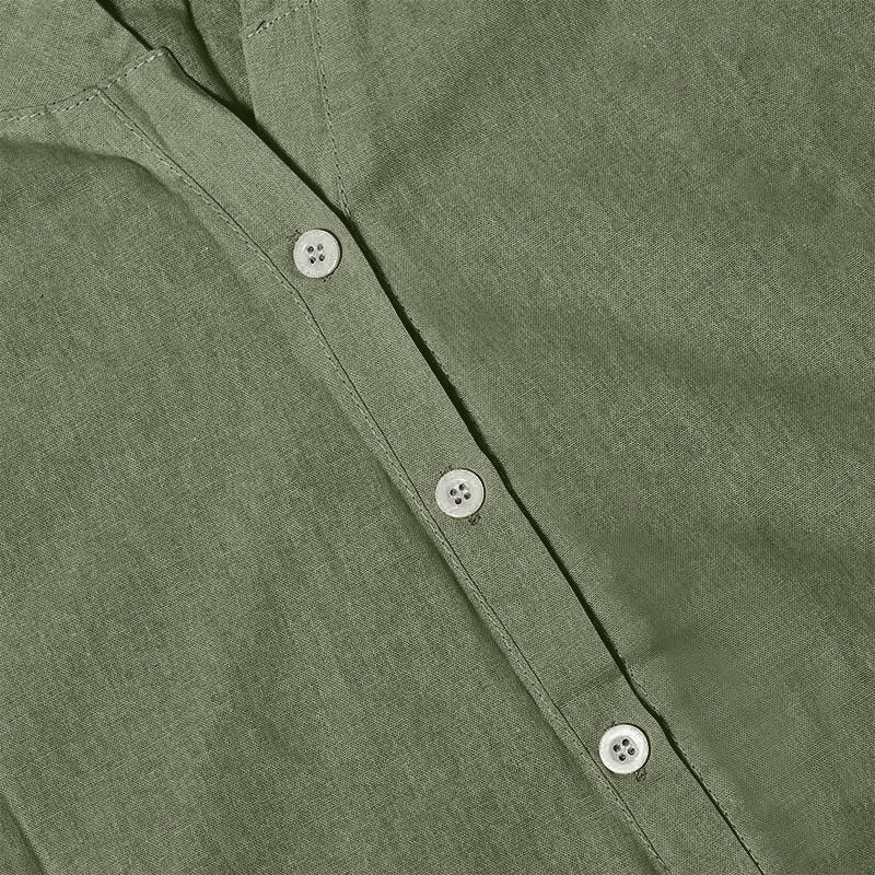 Buddha Stones Casual Plain Button Notched Collar Women's Short Sleeve Shirt - image 39