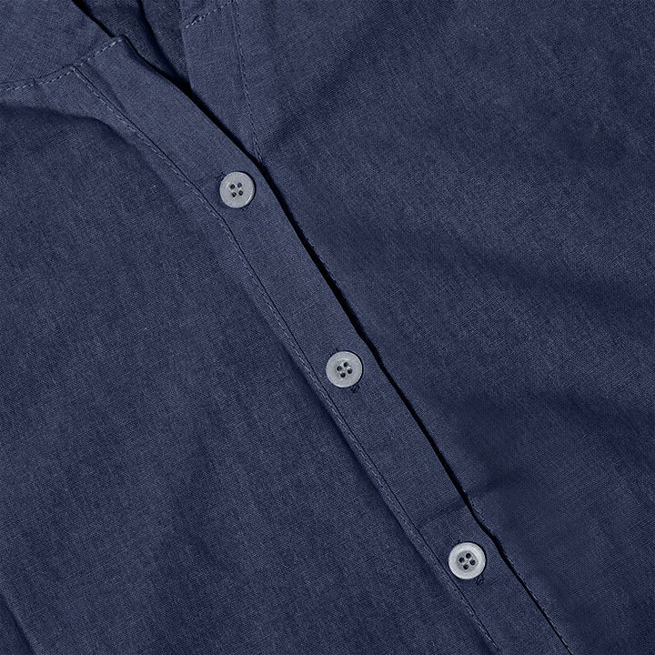 Buddha Stones Casual Plain Button Notched Collar Women's Short Sleeve Shirt - image 59