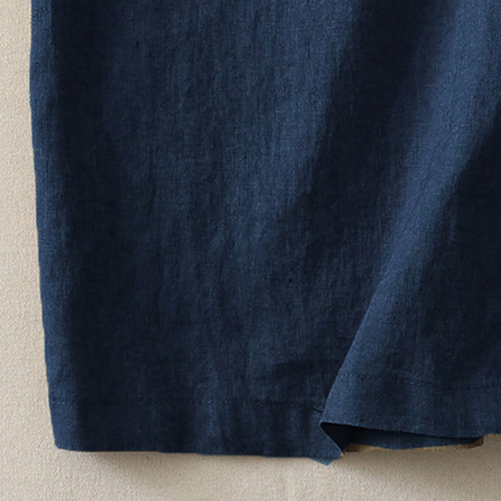 Buddha Stones Casual Colorblock Drawstring Women's Cotton Wide Leg Pants With Pockets - image 15