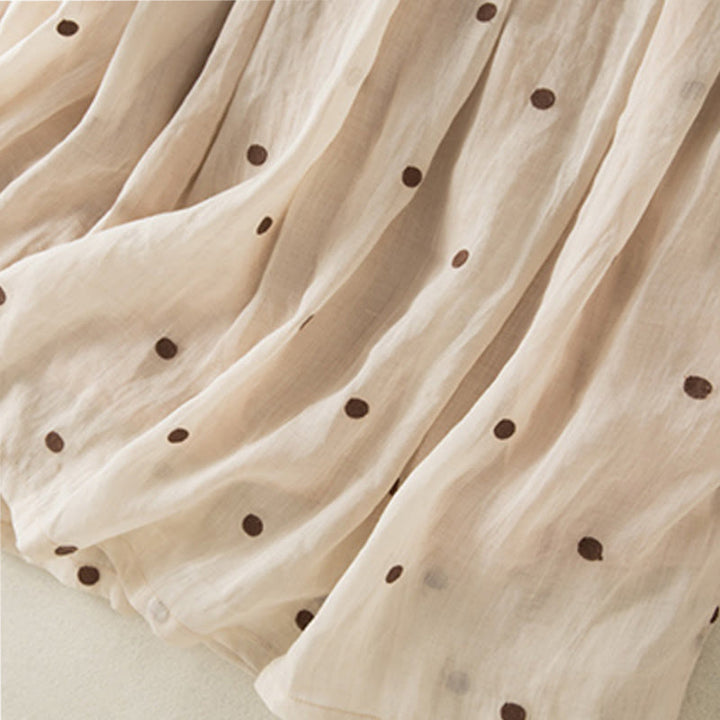 Buddha Stones Artistic Vintage Dot Pattern Women's Pleated Skirt - image 7