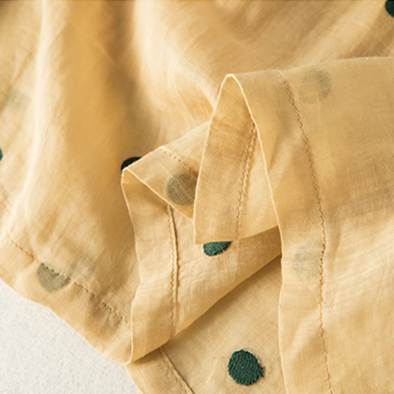 Buddha Stones Artistic Vintage Dot Pattern Women's Pleated Skirt - image 27