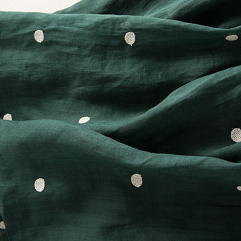 Buddha Stones Artistic Vintage Dot Pattern Women's Pleated Skirt - image 22
