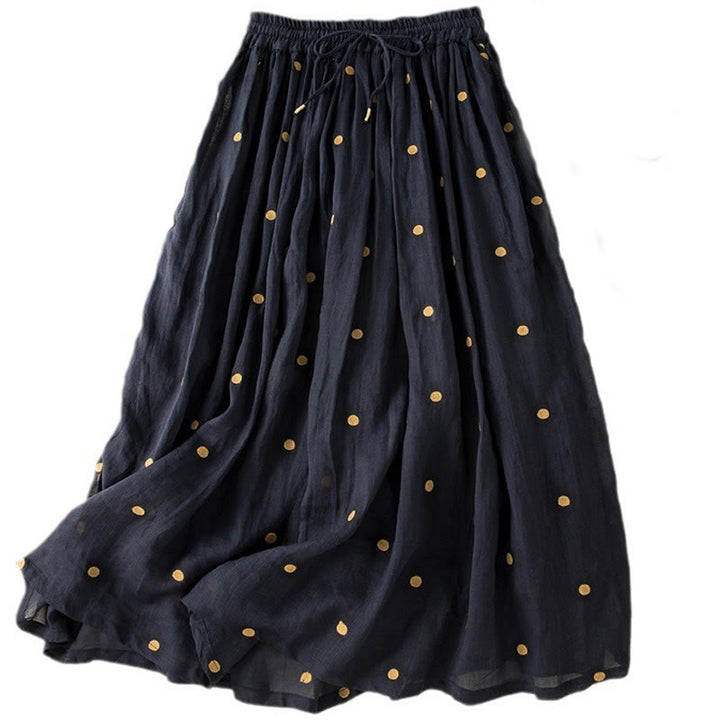 Buddha Stones Artistic Vintage Dot Pattern Women's Pleated Skirt - image 31